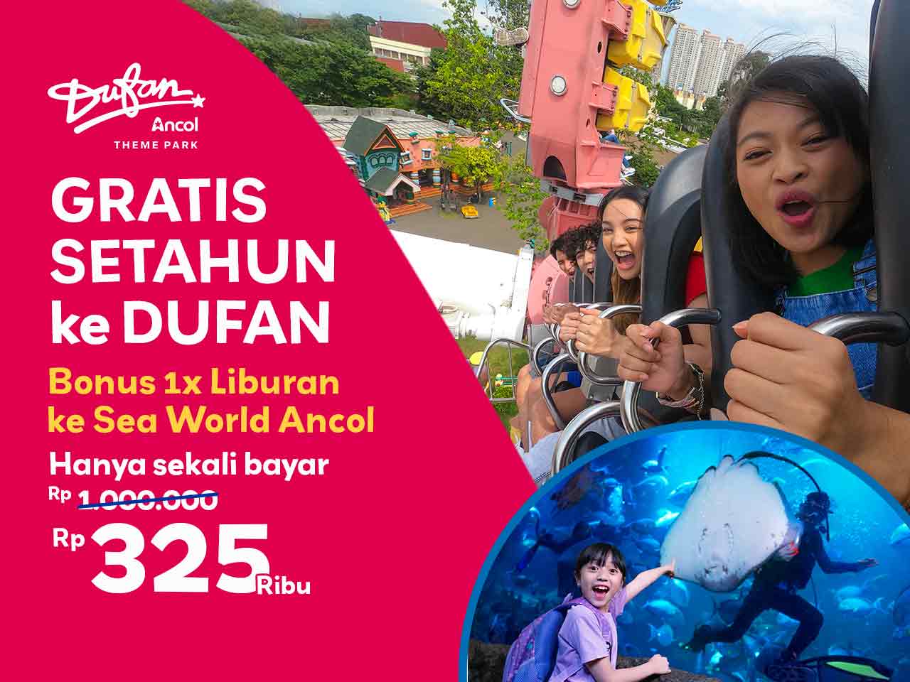 Harga Hemat Beli Annual Pass Dufan Bonus Sea World Ancol!